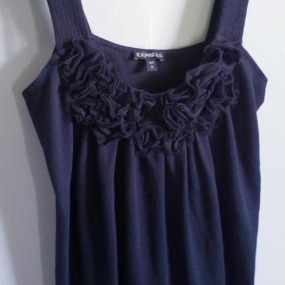 Express High Low Ruffle Tank - Picture 2 of 6